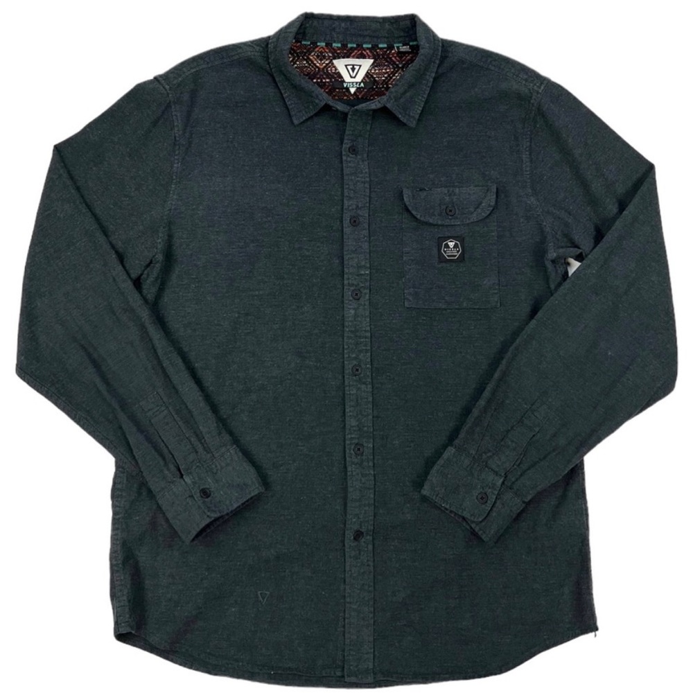 Vissla Woven Long Sleeve Button Down - XL